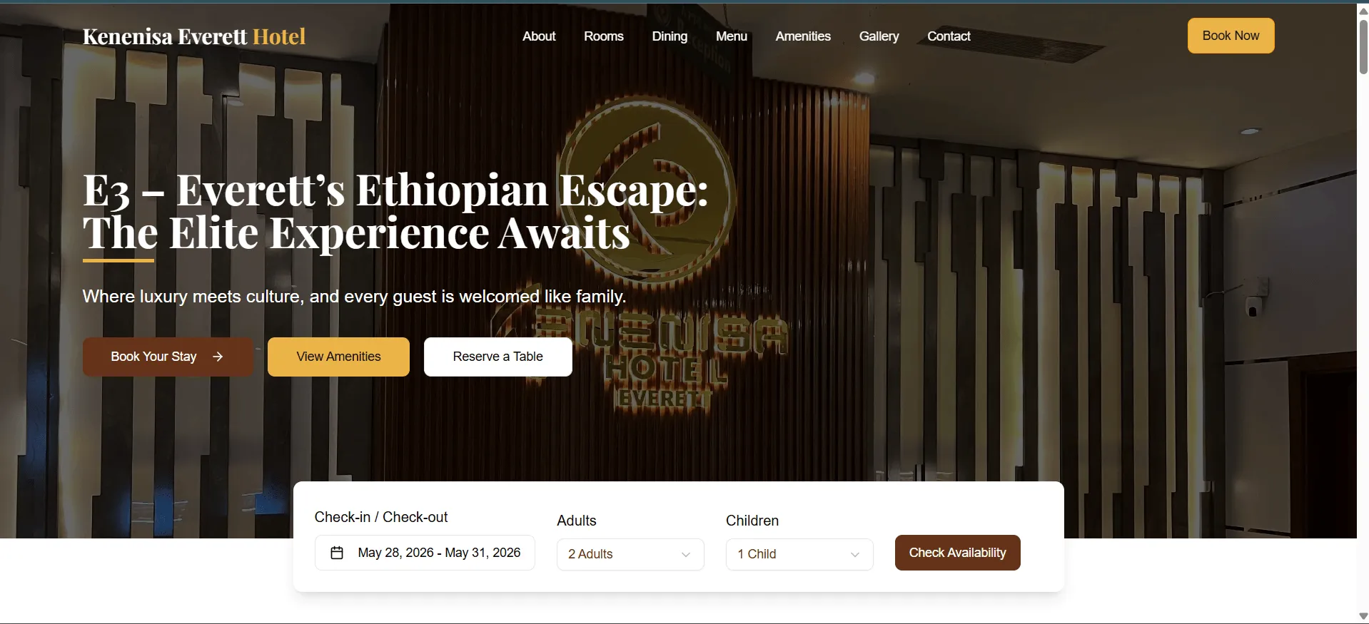 Kenenisa Hotel screenshot